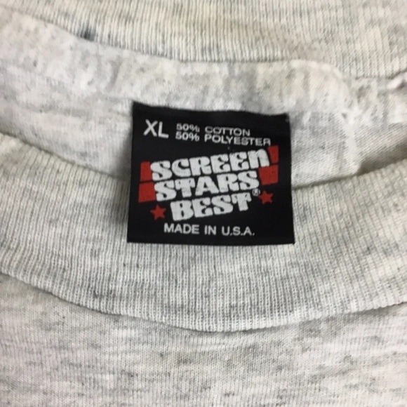 Vtg 90s Duke Blue Devils T-Shirt Flames Spell Out Logo Fire Basketball USA Sz XL - Picture 11 of 12